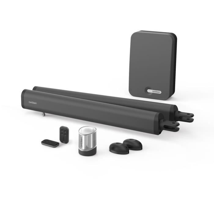 Kit moteur de portail deux battants - AVIDSEN - Teha 411 - A vérins - Jusqu'a 150 kg par vantail et 3,5 metres max