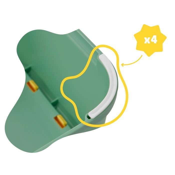 Badabulle Marchepied antidÈrapant, rÈhausse de 15 cm, 4 pieds antidÈrapants