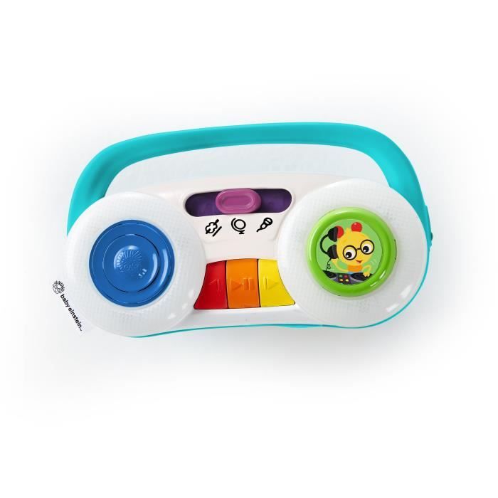 BABY EINSTEIN Radio enfant, cadeau bébé, stéréo pour bébé, 3 stations musicales et 30 mélodies et sons 12M+