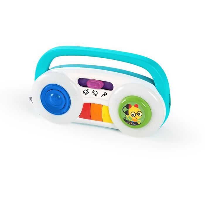 BABY EINSTEIN Radio enfant, Cadeau Noel bébé, stéréo pour bébé, 3 stations musicales et 30 mélodies et sons 12M+