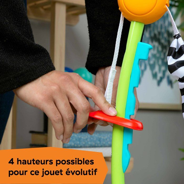 BABY EINSTEIN Aire d'éveil a rebonds Curiosity, éducative 2 en 1 et jouet au sol, jeux a 360° 6M+ cadeau bébé