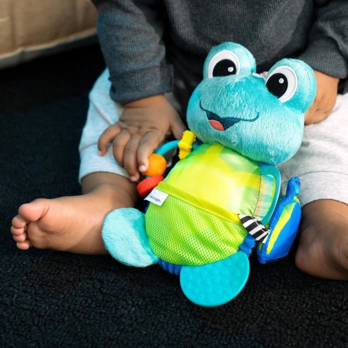 BABY EINSTEIN NEPTUNE Peluche doudou bébé tortue, multisensoriel, Cadeau Noel bébé 0M+