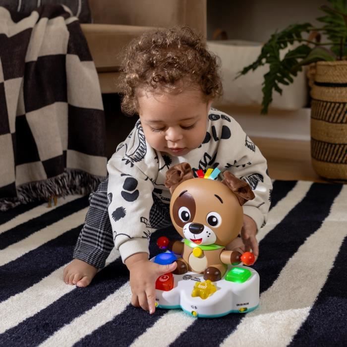 BABY EINSTEIN DEAN le chien- Jouet d'éveil multisensoriel, apprentissage, musique, cadeau bébé, multilingue 6M+