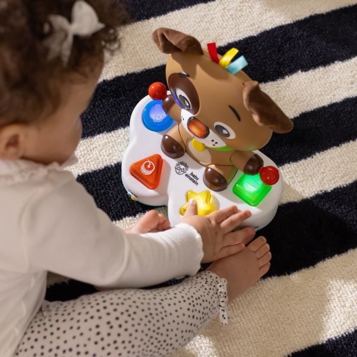 BABY EINSTEIN DEAN le chien- Jouet d'éveil multisensoriel, apprentissage, musique, Cadeau Noel bébé, multilingue 6M+