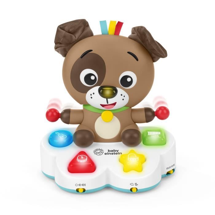 BABY EINSTEIN DEAN le chien- Jouet d'éveil multisensoriel, apprentissage, musique, Cadeau Noel bébé, multilingue 6M+