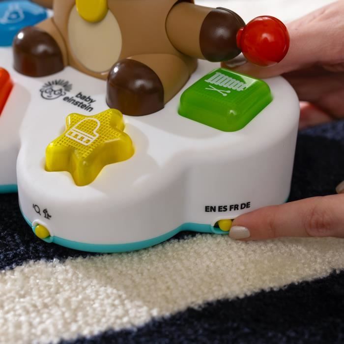 BABY EINSTEIN DEAN le chien- Jouet d'éveil multisensoriel, apprentissage, musique, cadeau bébé, multilingue 6M+