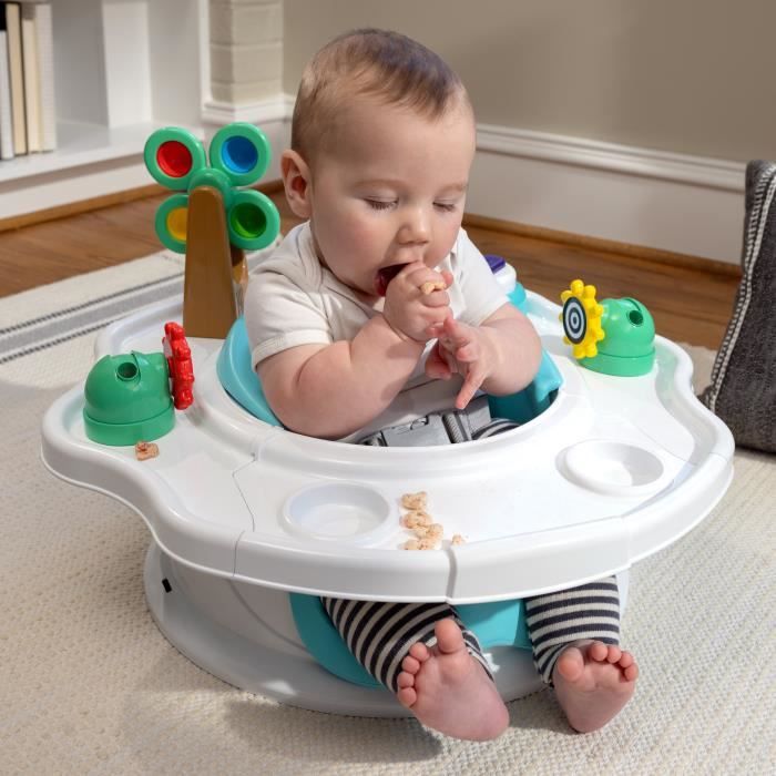 BABY EINSTEIN Siege SuperSeat 3 en 1, Siege d'activitÈs - RÈhausseur de table avec arche de jeu avec jouets interactifs