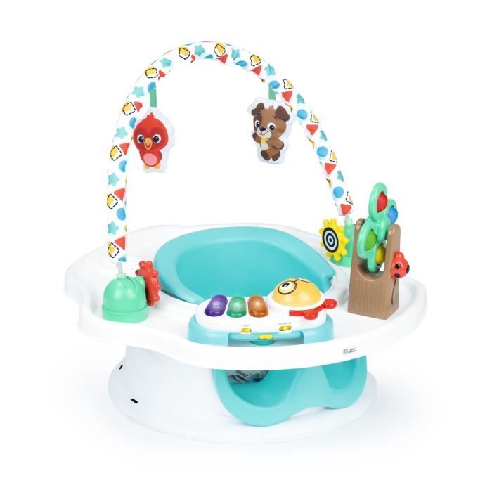 BABY EINSTEIN Siege bébé 3 en 1, Siege d'activités - Réhausseur de table avec arche de jeu avec jouets interactifs