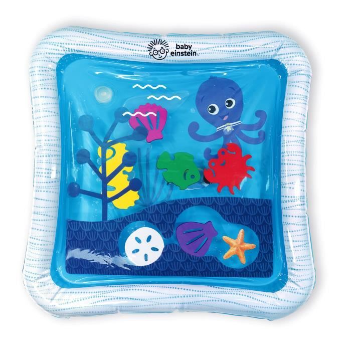 BABY EINSTEIN Tapis d'eau bébé, jeu sensoriel et d'éveil?, gonflable, facile a nettoyer, pliable, jouets des la naissance