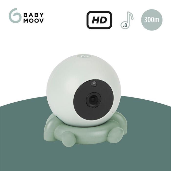 Babymoov Caméra Additionnelle HD Babyphone Caméra YOO Go+ - Batterie Rechargeable Longue Autonomie - Socle Caméra inclus
