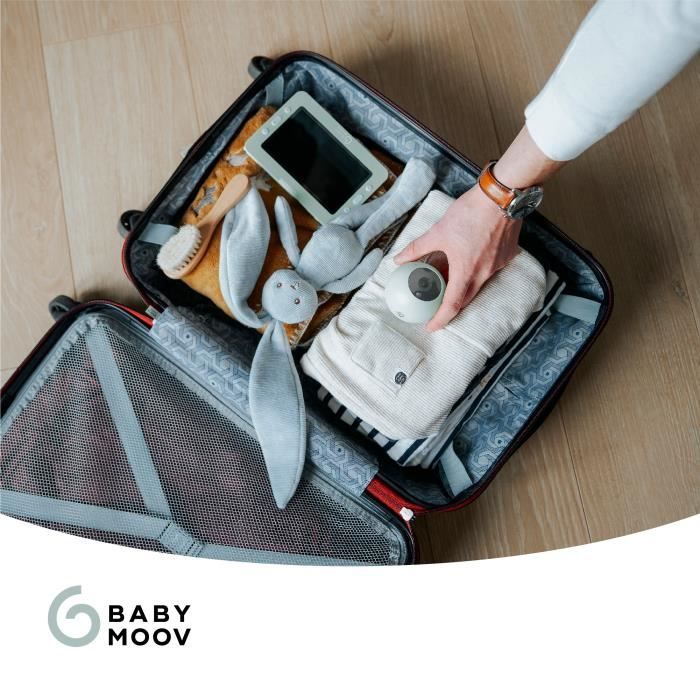 Babymoov Caméra Additionnelle HD Babyphone Caméra YOO Go+ - Batterie Rechargeable Longue Autonomie - Socle Caméra inclus