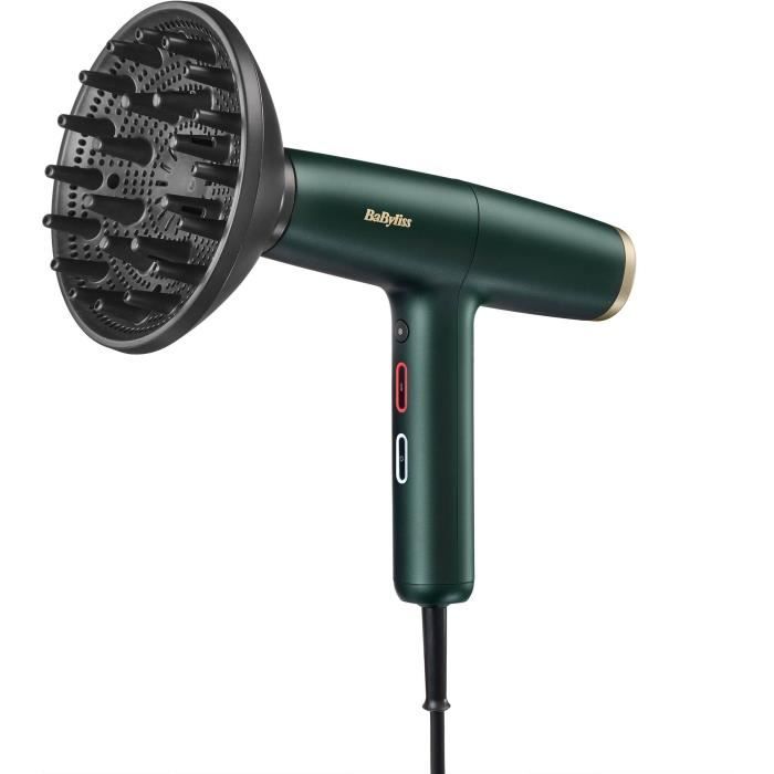 Seche-cheveux - Babyliss - D6555DE - Air Power Pro VERT - Moteur numérique - Systeme ionique - Ultra-silencieux
