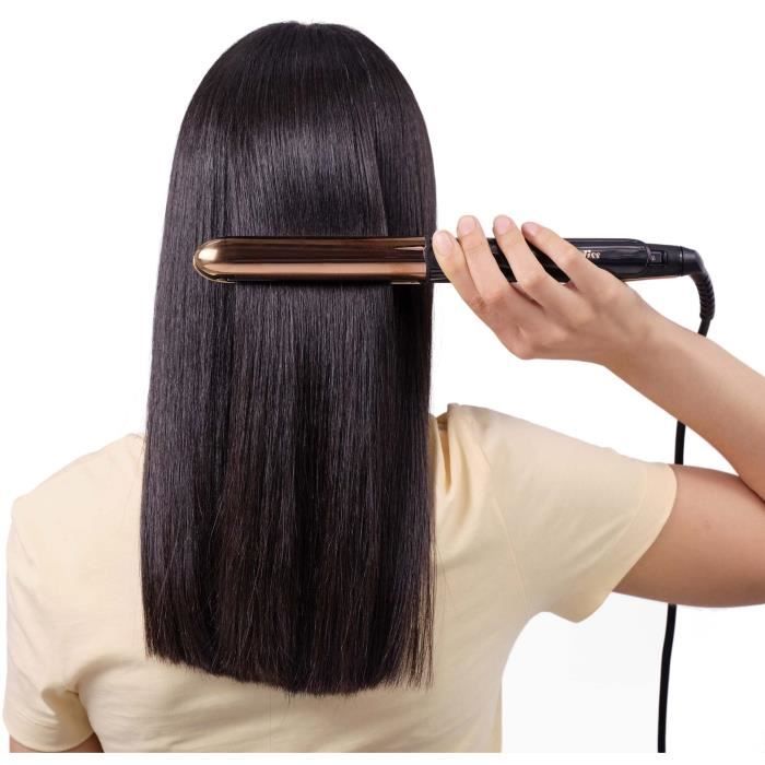 Lisseur Babyliss Babyliss ST482E - straight & curl brillance - 5 températures jusqu'a 235°C - Plaques 28 mm en titane véritable