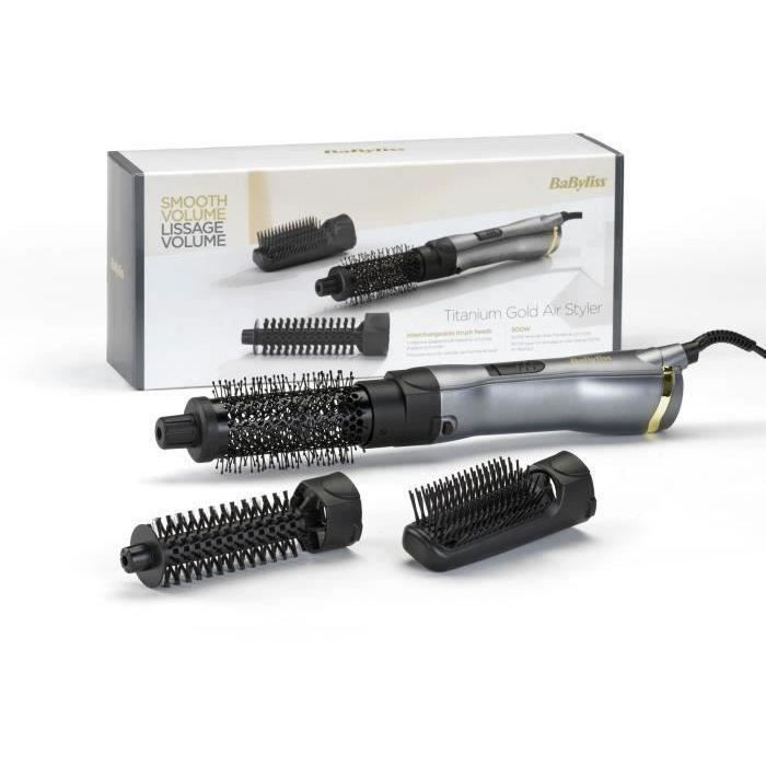 Brosse soufflante Titanium Gold - BABYLISS - AS85TE - pour une mise en forme et un lissage naturel