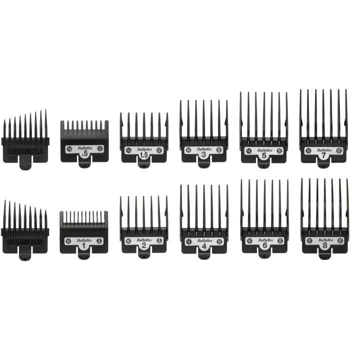 Tondeuse cheveux - BaByliss - E991E - Super-X Metal Series - Édition Spéciale avec lames en titane 12 accessoires