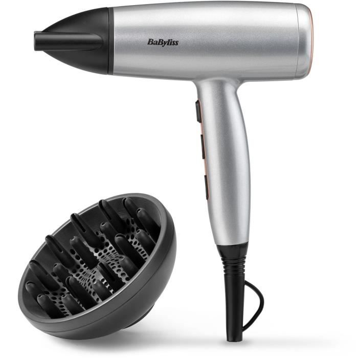 Seche-cheveux - BABYLISS - D580DE - Cosmos - 2100 W - Diffuseur - Léger et compact