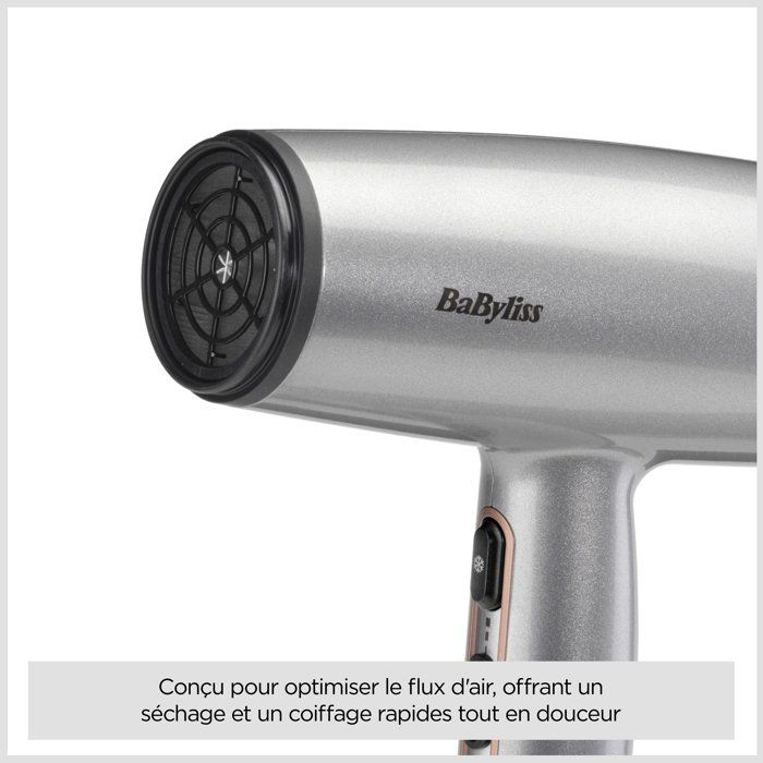 Sčche-cheveux - BABYLISS - D580DE - Cosmos - 2100 W - Diffuseur - Léger et compact