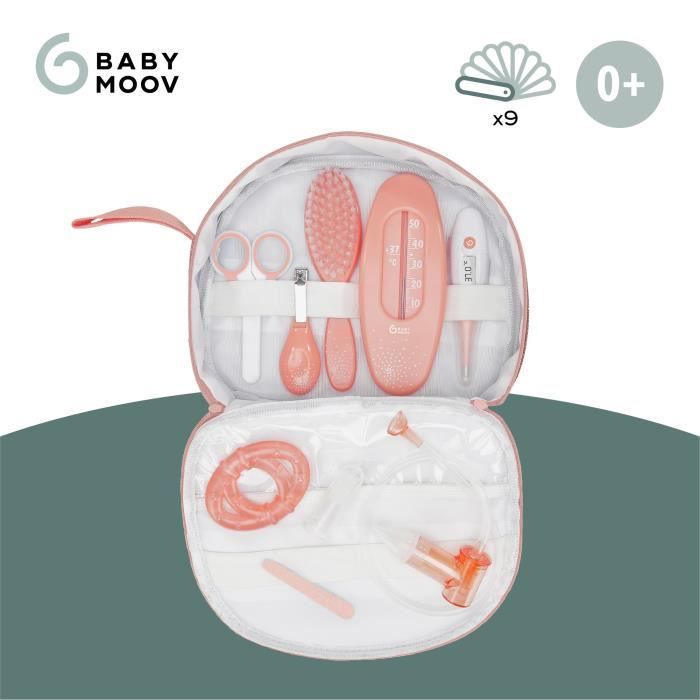 Babymoov Kit de soin pour bÈbÈs 9 pcs Couleur peche et gris