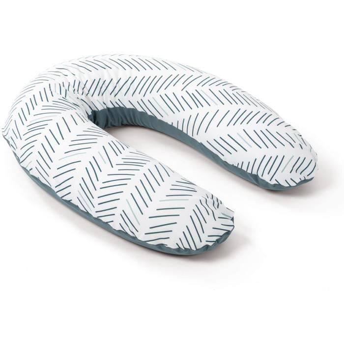 doomoo Coussin de MaternitÈ et Coussin d'Allaitement Buddy, Ultra Confort, CertifiÈ oeko-Tex, Ethnic Petrol