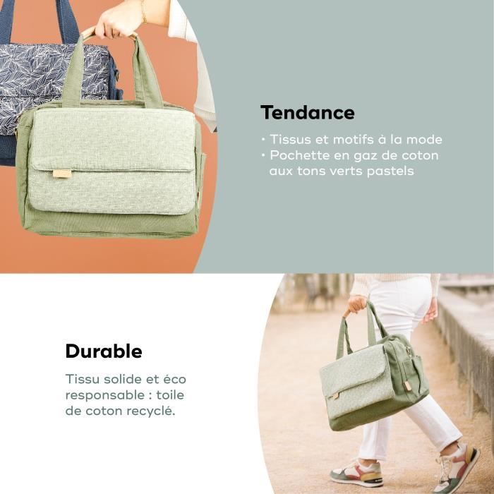 Babymoov Sac (a langer) Day to Day - Tendance et Fonctionnel, CapacitÈ 23L, Nombreuses poches, 6 Accessoires inclus, Abstract