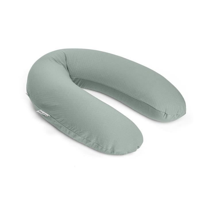 doomoo Coussin de Grossesse et Coussin d'Allaitement Buddy, Ultra Confort, Certifié oeko-Tex, Tetra Jersey Green