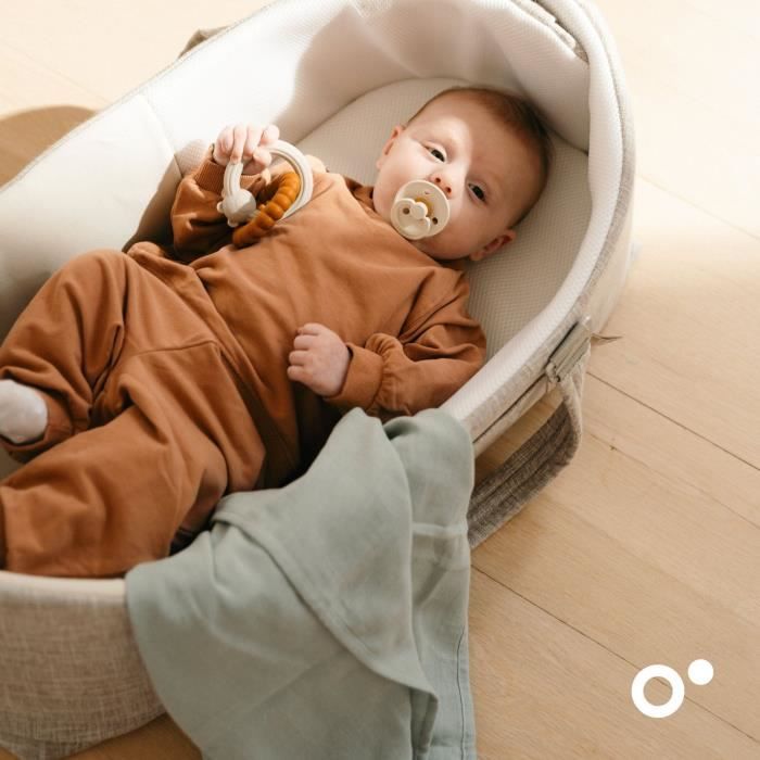 Lot de 3 langes - DOOMOO - Gaze de coton biologique - Certifié oeko-Tex - Vert