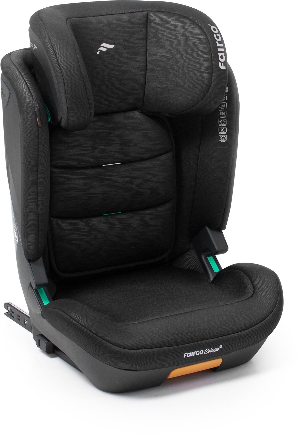 Siege auto - BABYAUTO - Colosso - Groupe 2/3 - I-Size - 100/150 cm - Isofix - 11 positions de hauteur de l'appuie-tete - Noir