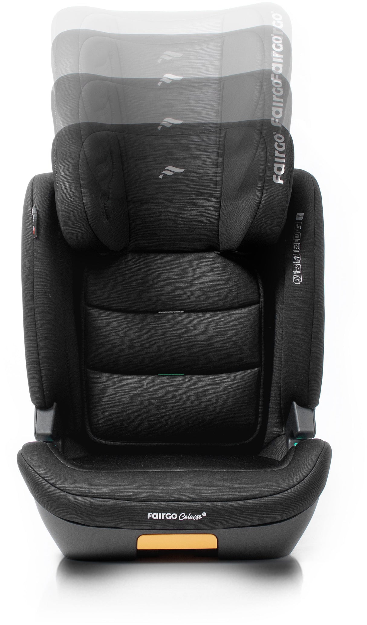 Siege auto - BABYAUTO - Colosso - Groupe 2/3 - I-Size - 100/150 cm - Isofix - 11 positions de hauteur de l'appuie-tete - Noir