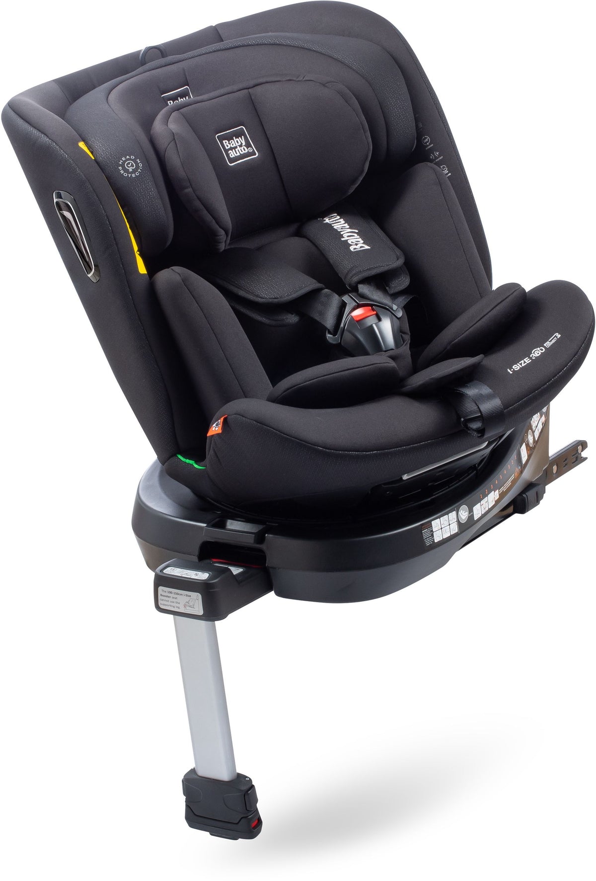 Siege auto - BABYAUTO - Aitana - Groupe 0/1/2/3 - I-Size - 40/150 cm - Isofix - Pivotant 360° - Jambe de force - Noir