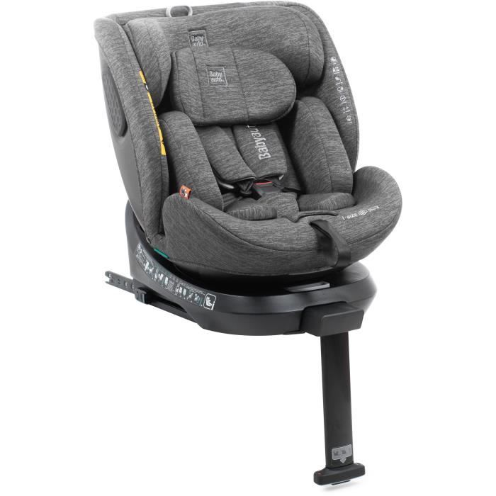 Siege auto - BABYAUTO - CORE - Groupe 0/1/2/3 - 40 / 150 cm - I-Size - Isofix - Pivotant - Inclinable - Réducteur - Gris