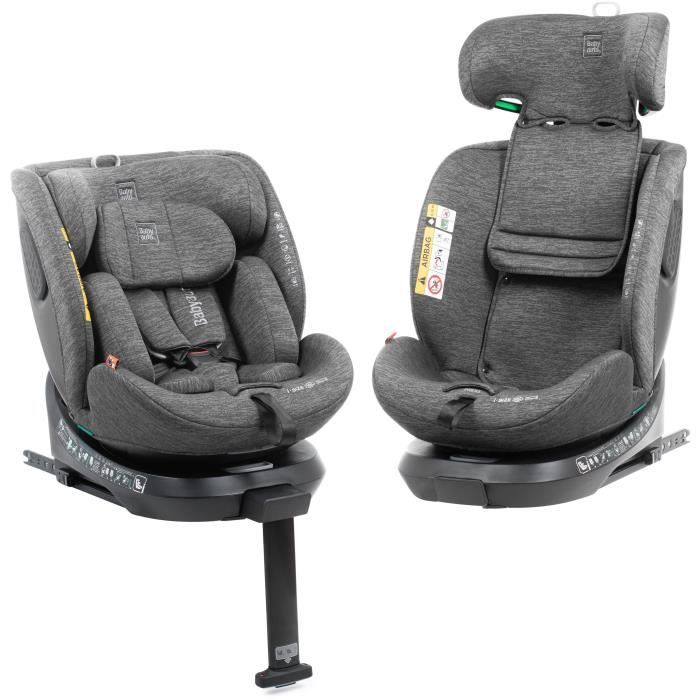 Siege auto - BABYAUTO - CORE - Groupe 0/1/2/3 - 40 / 150 cm - I-Size - Isofix - Pivotant - Inclinable - Réducteur - Gris