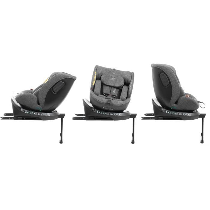Siege auto - BABYAUTO - CORE - Groupe 0/1/2/3 - 40 / 150 cm - I-Size - Isofix - Pivotant - Inclinable - Réducteur - Gris