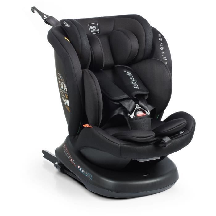 Siege auto - BABYAUTO - RODIA - Groupe 0/1/2/3 - 40 / 150 cm - I-Size Plus - Isofix - Pivotant - Inclinable - Réducteur - Noir