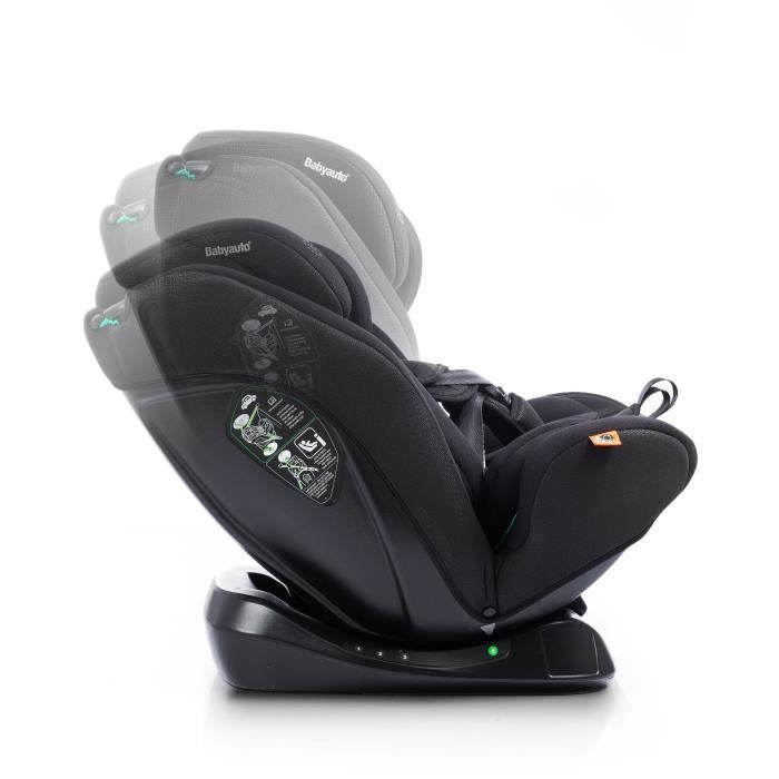 Siege auto - BABYAUTO - LOLO IBELT - Groupe 0/1/2/3 - 40 / 150 cm - I-Size - Inclinable - Réducteur - Noir