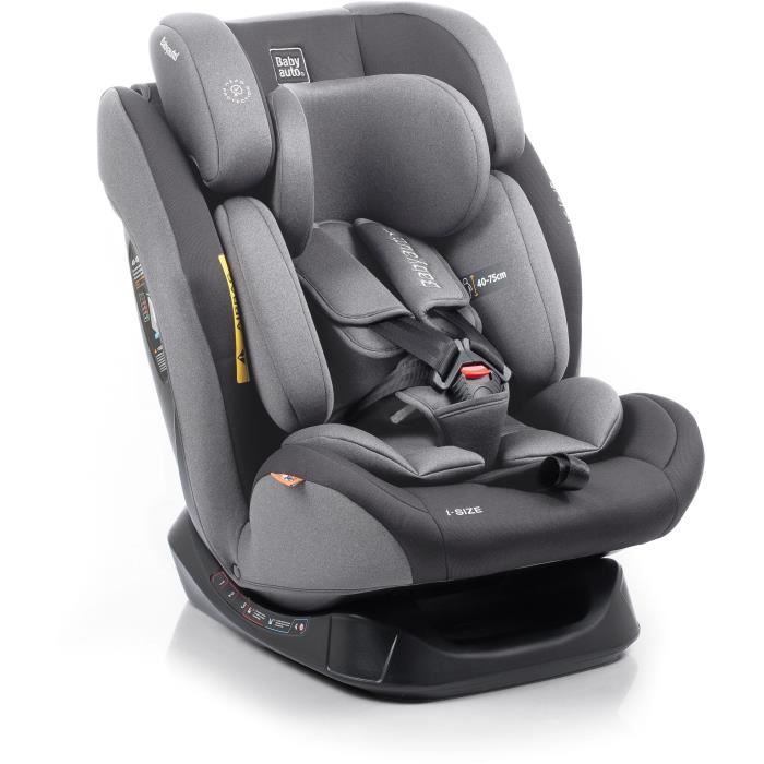 Siege auto - BABYAUTO - LOLO IBELT - Groupe 0/1/2/3 - 40 / 150 cm - I-Size - Inclinable - Réducteur - Gris