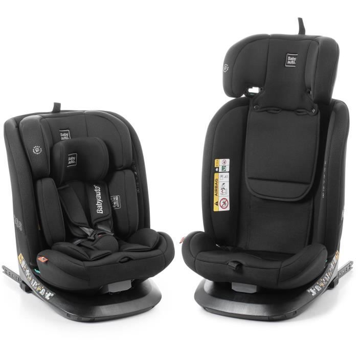 Siege auto - BABYAUTO - ACROSS - Groupe 0/1/2/3 - 40 / 150 cm - I-Size - Isofix - Pivotant - Inclinable - Réducteur - Noir