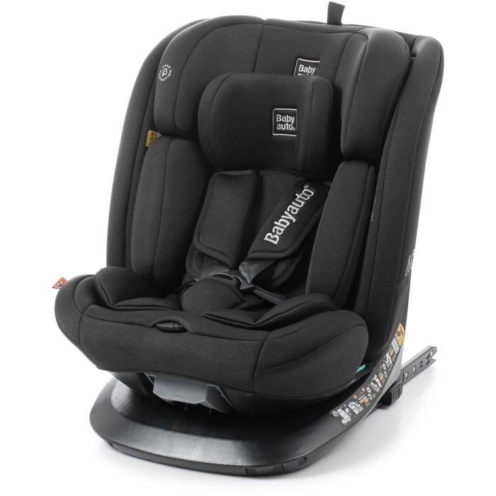 Siege auto - BABYAUTO - ACROSS - Groupe 0/1/2/3 - 40 / 150 cm - I-Size - Isofix - Pivotant - Inclinable - Réducteur - Noir