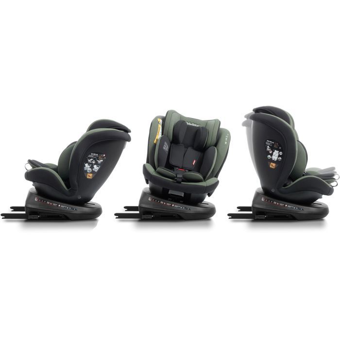 Siege auto - BABYAUTO - Sigma IFix Vivitta - Groupe 0/1/2/3 - 40/150 cm - Isofix + Top tether - Pivotant 360° - Inclinable - Vert