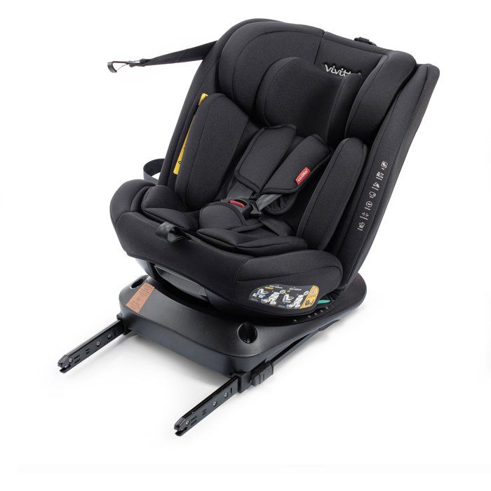 Siege auto - BABYAUTO - Garaia Vivitta - Groupe 0/1/2/3 - 40/150 cm - Isofix + Top Tether - Pivotant - Inclinable - Noir