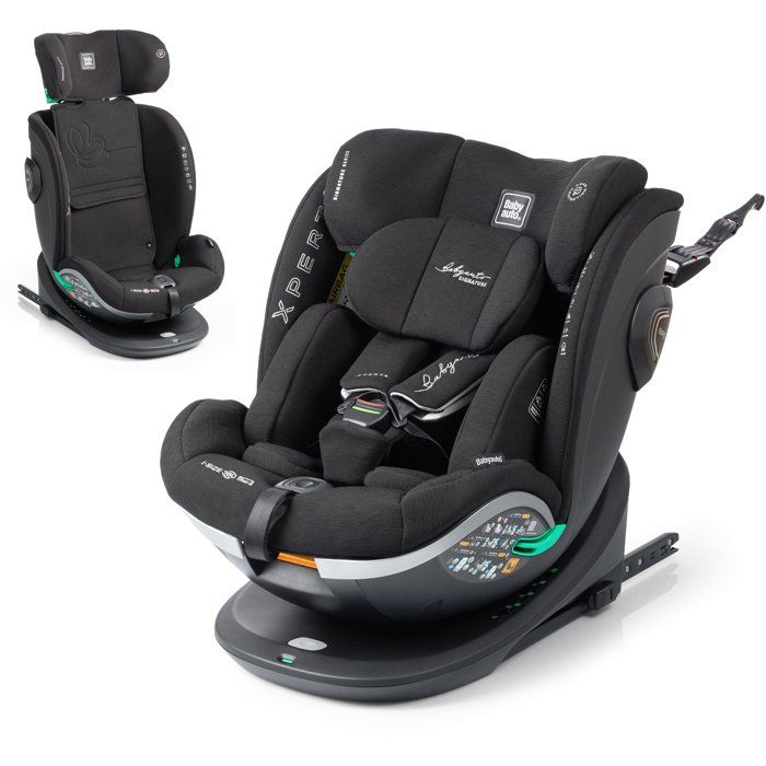 Siege auto - BABYAUTO - XPERTA - Groupe 0/1/2/3 - 40/150 cm - I-Size - Pivotant - Inclinable - Avec réducteur - Anthracite