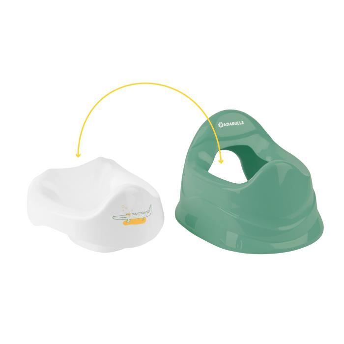 Badabulle Pot d'apprentissage avec cuvette amovible, AntidÈrapant, Assise ergonomique