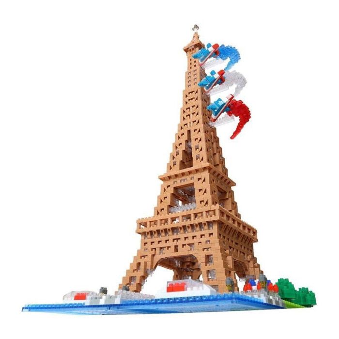 Mini-figurine en briques - BANDAI - NANOBLOCK - Tour Eiffel Deluxe - 2500 pcs