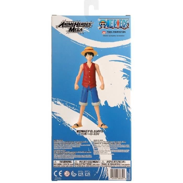 Figurine One Piece - BANDAI - Anime Heroes Mega - 38331 - Luffy - 30 cm
