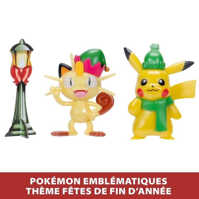 Calendrier de l'Avent PokÈmon - BANDAI - 24 figurines inÈdites - Pour enfant a partir de 4 ans - Figurines alÈatoires