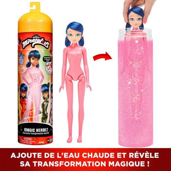 Miraculous Ladybug - Poupée Marinette Color Change 26 cm - BANDAI