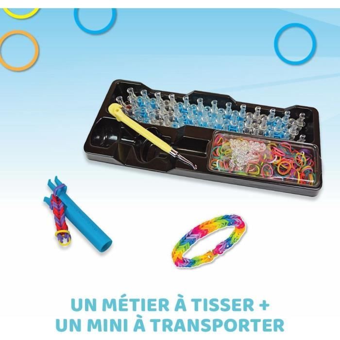 Rainbow Loom Original - Bandai - Métier a tisser avec 600 élastiques - CD00001