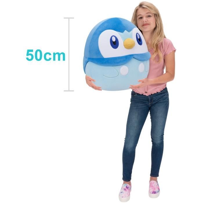 Peluche - BANDAI - PokÈmon - Squishmallows 50 cm - Tiplouf- Grande peluche ultra-douce - JWS00049