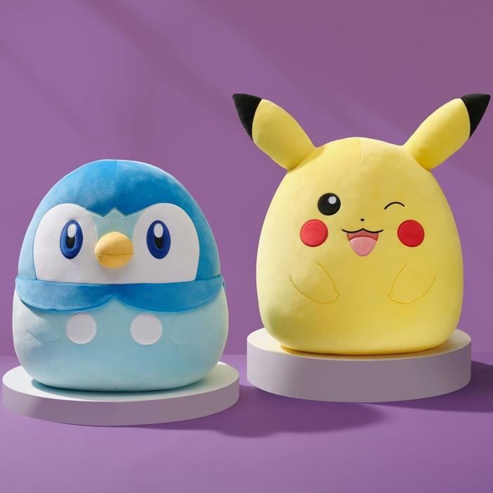 Peluche - BANDAI - PokÈmon - Squishmallows 50 cm - Tiplouf- Grande peluche ultra-douce - JWS00049