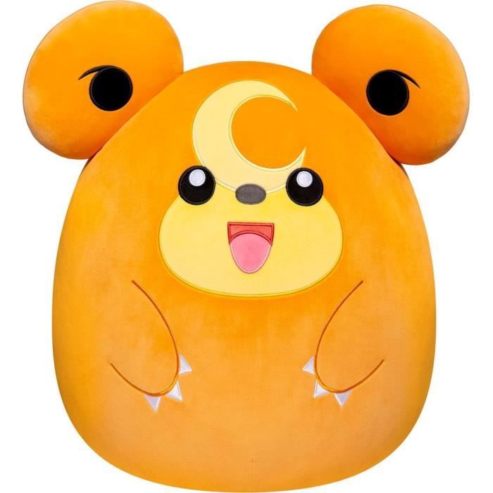Peluche - BANDAI - PokÈmon - Squishmallows 50 cm - Teddiursa - Grande peluche ultra-douce - Licence officielle PokÈmon