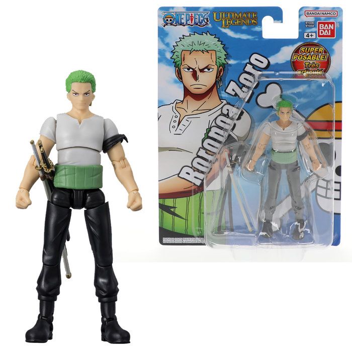 Figurine articulée Ultimate Legends - BANDAI - One Piece - Roronoa Zoro - 12 cm